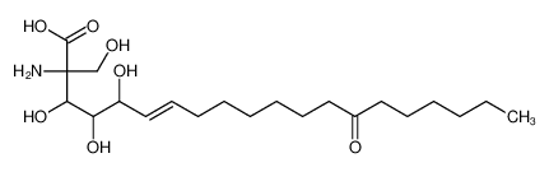 Picture of (E)-2-amino-3,4,5-trihydroxy-2-(hydroxymethyl)-14-oxoicos-6-enoic acid