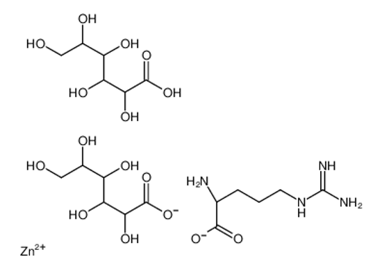 Picture of zinc,(2S)-2-amino-5-(diaminomethylideneamino)pentanoic acid,2,3,4,5,6-pentahydroxyhexanoate