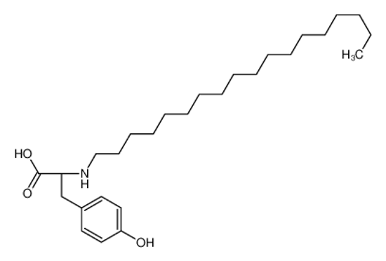 Picture of (2S)-3-(4-hydroxyphenyl)-2-(octadecylamino)propanoic acid