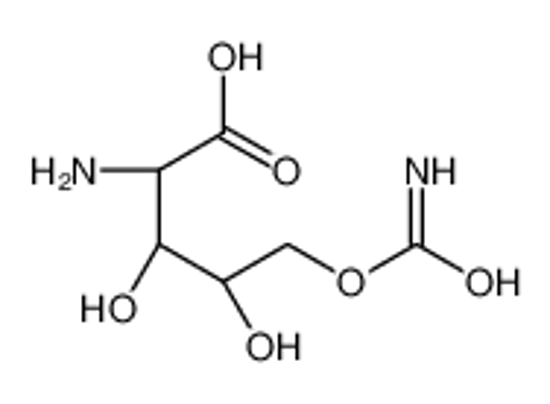 Picture of (2S,3S,4S)-2-amino-5-carbamoyloxy-3,4-dihydroxypentanoic acid