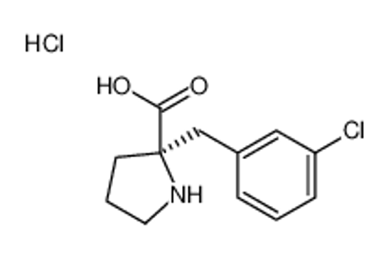Picture of (2R)-2-[(3-chlorophenyl)methyl]pyrrolidine-2-carboxylic acid,hydrochloride