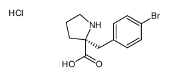Picture of (2S)-2-[(4-bromophenyl)methyl]pyrrolidine-2-carboxylic acid,hydrochloride