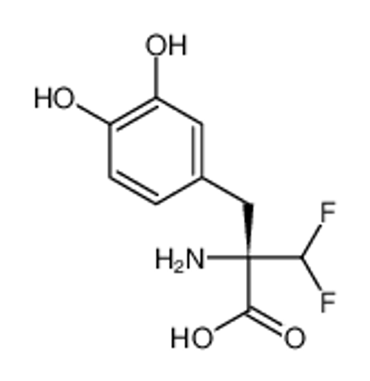 Picture of (2S)-2-amino-2-[(3,4-dihydroxyphenyl)methyl]-3,3-difluoropropanoic acid