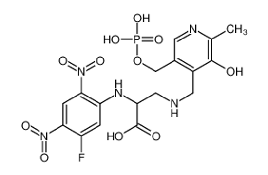 Picture of 2-(5-fluoro-2,4-dinitroanilino)-3-[[3-hydroxy-2-methyl-5-(phosphonooxymethyl)pyridin-4-yl]methylamino]propanoic acid