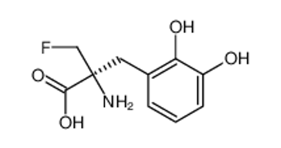 Picture of (2S)-2-amino-2-[(2,3-dihydroxyphenyl)methyl]-3-fluoropropanoic acid