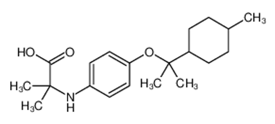 Изображение 2-methyl-2-[4-[2-(4-methylcyclohexyl)propan-2-yloxy]anilino]propanoic acid