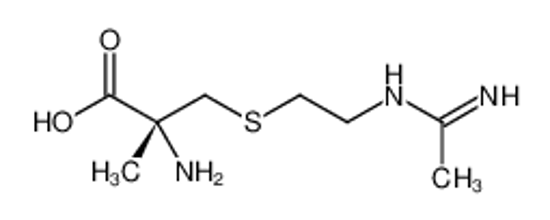 Picture of (2R)-2-amino-3-[2-(1-aminoethylideneamino)ethylsulfanyl]-2-methylpropanoic acid