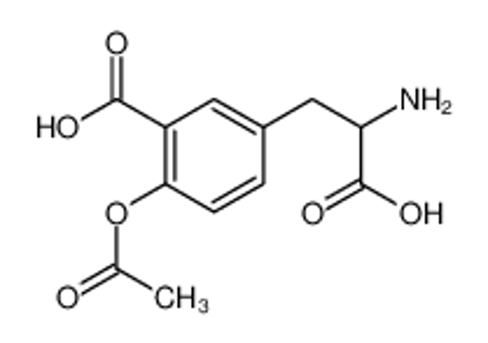 Изображение 2-acetyloxy-5-(2-amino-2-carboxyethyl)benzoic acid