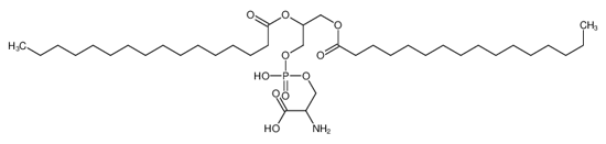 Picture of 2-amino-3-[2,3-di(hexadecanoyloxy)propoxy-hydroxyphosphoryl]oxypropanoic acid