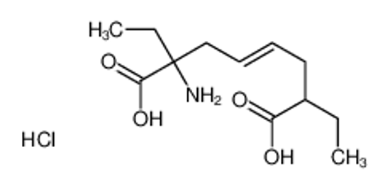 Picture of 2-amino-2,7-diethyloct-4-enedioic acid,hydrochloride