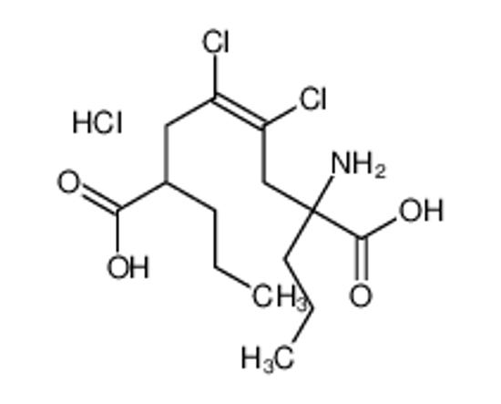 Picture of 2-amino-4,5-dichloro-2,7-dipropyloct-4-enedioic acid,hydrochloride