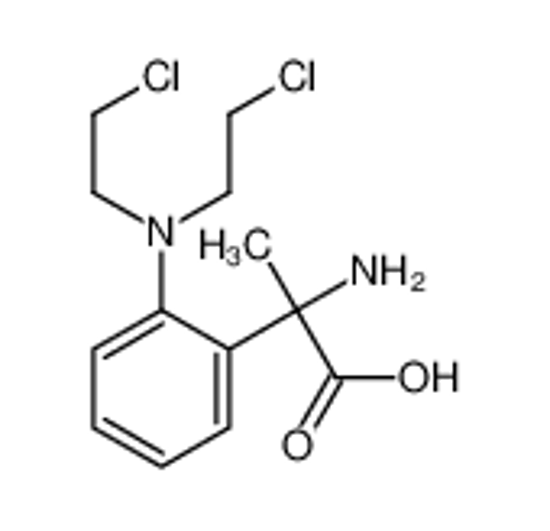 Picture of 2-amino-2-[2-[bis(2-chloroethyl)amino]phenyl]propanoic acid