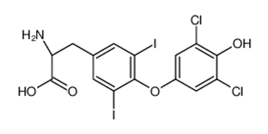 Picture of (2S)-2-amino-3-[4-(3,5-dichloro-4-hydroxyphenoxy)-3,5-diiodophenyl]propanoic acid