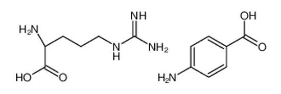 Imagem de 4-aminobenzoic acid,(2S)-2-amino-5-(diaminomethylideneamino)pentanoic acid