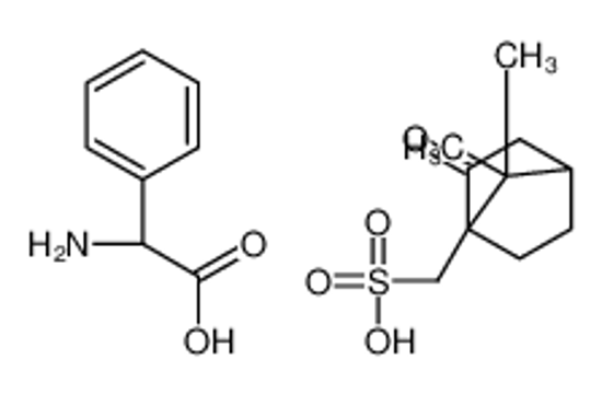 Picture of (2R)-2-amino-2-phenylacetic acid,[(1R,4S)-7,7-dimethyl-3-oxo-4-bicyclo[2.2.1]heptanyl]methanesulfonic acid