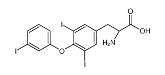 Picture of (2S)-2-amino-3-[3,5-diiodo-4-(3-iodophenoxy)phenyl]propanoic acid