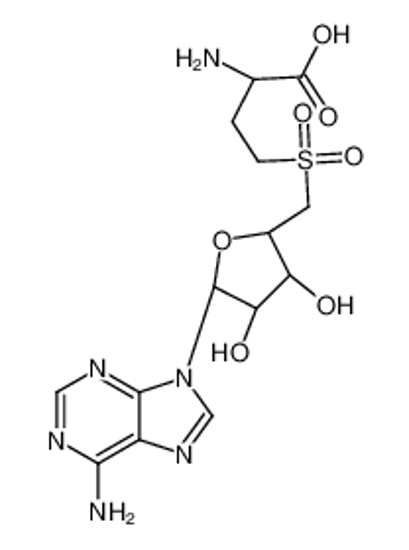 Picture of 2-amino-4-[[(2S,3S,4R,5S)-5-(6-aminopurin-9-yl)-3,4-dihydroxyoxolan-2-yl]methylsulfonyl]butanoic acid