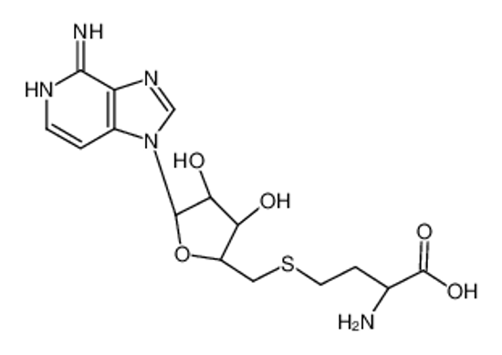 Picture of (2S)-2-amino-4-[[(2S,3S,4R)-5-(4-aminoimidazo[4,5-c]pyridin-1-yl)-3,4-dihydroxyoxolan-2-yl]methylsulfanyl]butanoic acid