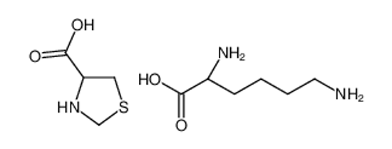 Picture of (2S)-2,6-diaminohexanoic acid,1,3-thiazolidine-4-carboxylic acid