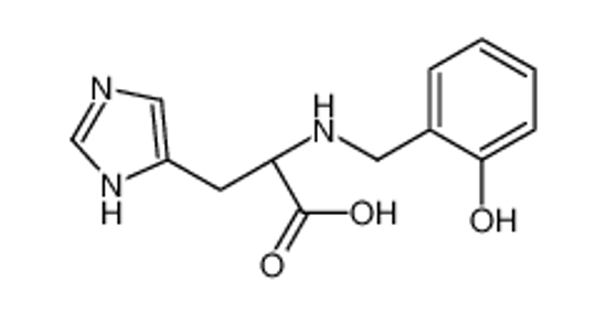 Imagem de (2S)-2-[(2-hydroxyphenyl)methylamino]-3-(1H-imidazol-5-yl)propanoic acid