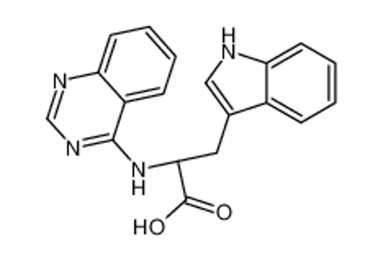 Picture of (2S)-3-(1H-indol-3-yl)-2-(quinazolin-4-ylamino)propanoic acid