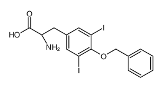 Picture of (2S)-2-amino-3-(3,5-diiodo-4-phenylmethoxyphenyl)propanoic acid