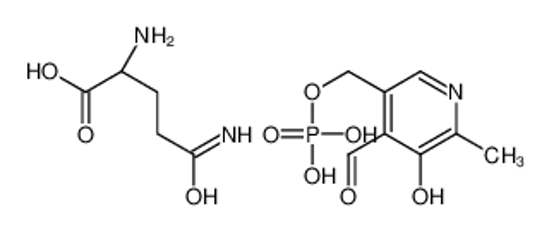 Picture of (2S)-2,5-diamino-5-oxopentanoic acid,(4-formyl-5-hydroxy-6-methylpyridin-3-yl)methyl dihydrogen phosphate