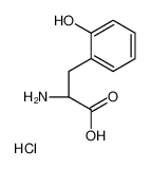 Picture of (2S)-2-amino-3-(2-hydroxyphenyl)propanoic acid,hydrochloride