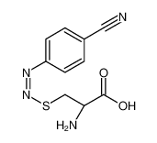 Picture of (2R)-2-amino-3-[(4-cyanophenyl)diazenyl]sulfanylpropanoic acid