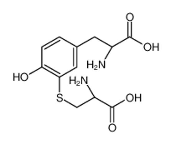 Picture of (2R)-2-amino-3-[3-(2-amino-2-carboxyethyl)sulfanyl-4-hydroxyphenyl]propanoic acid