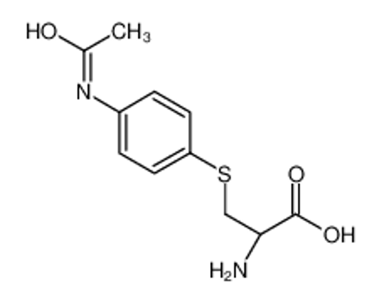 Picture of (2R)-3-(4-acetamidophenyl)sulfanyl-2-aminopropanoic acid