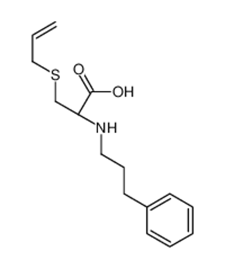 Picture of (2R)-2-(3-phenylpropylamino)-3-prop-2-enylsulfanylpropanoic acid