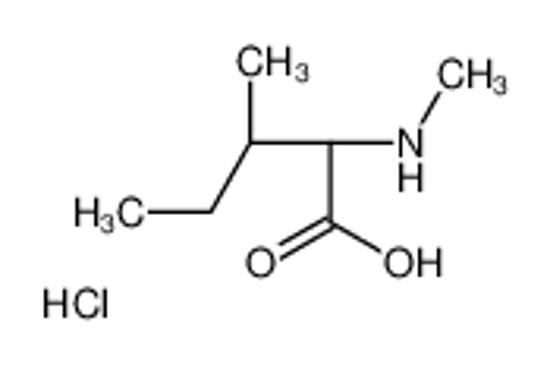 Picture of (2S,3S)-3-methyl-2-(methylamino)pentanoic acid,hydrochloride