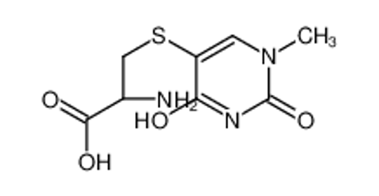 Picture of (2R)-2-amino-3-(1-methyl-2,4-dioxopyrimidin-5-yl)sulfanylpropanoic acid