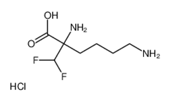 Picture of (2S)-2,6-diamino-2-(difluoromethyl)hexanoic acid,hydrochloride