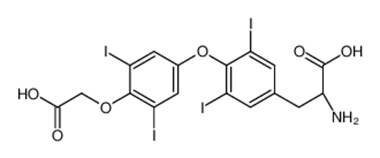 Picture of (2S)-2-amino-3-[4-[4-(carboxymethoxy)-3,5-diiodophenoxy]-3,5-diiodophenyl]propanoic acid