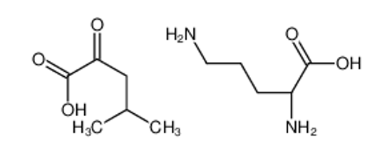 Picture of (2S)-2,5-diaminopentanoic acid,4-methyl-2-oxopentanoic acid