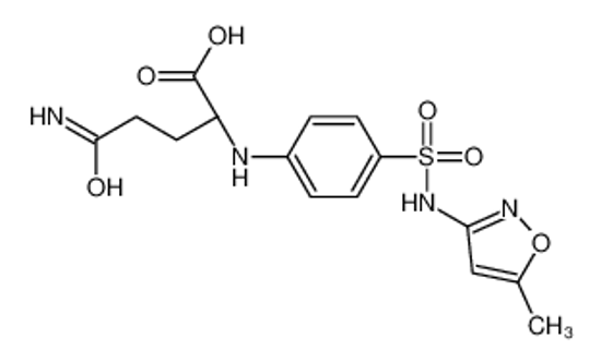 Изображение (2S)-5-amino-2-[4-[(5-methyl-1,2-oxazol-3-yl)sulfamoyl]anilino]-5-oxopentanoic acid