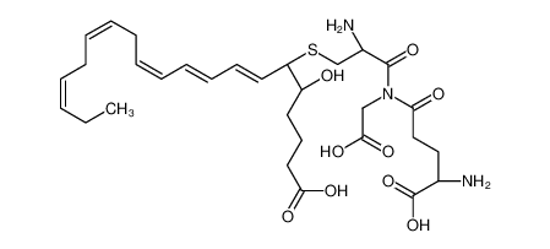Picture of (5S,7E,9E,11Z,14Z,17Z)-6-[(2R)-2-amino-3-[[(4S)-4-amino-4-carboxybutanoyl]-(carboxymethyl)amino]-3-oxopropyl]sulfanyl-5-hydroxyicosa-7,9,11,14,17-pentaenoic acid