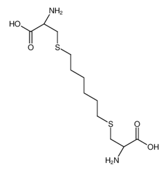 Picture of (2R)-2-amino-3-[6-[(2R)-2-amino-2-carboxyethyl]sulfanylhexylsulfanyl]propanoic acid