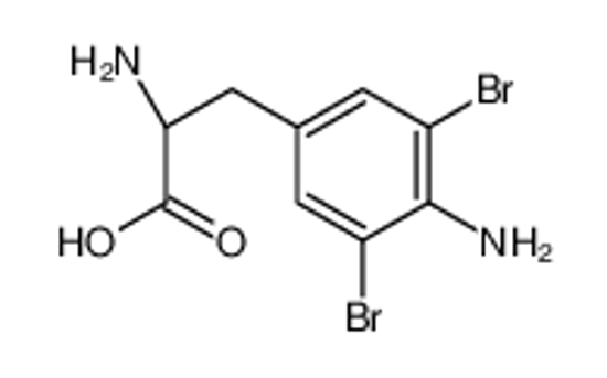 Picture of (2S)-2-amino-3-(4-amino-3,5-dibromophenyl)propanoic acid