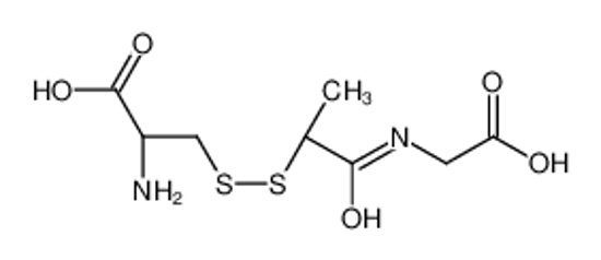 Picture of (2R)-2-amino-3-[[1-(carboxymethylamino)-1-oxopropan-2-yl]disulfanyl]propanoic acid