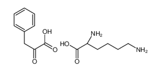 Picture of (2S)-2,6-diaminohexanoic acid,2-oxo-3-phenylpropanoic acid
