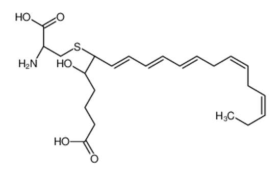 Picture of (5S,6R,7E,9E,11Z,14Z,17Z)-6-(2-amino-2-carboxyethyl)sulfanyl-5-hydroxyicosa-7,9,11,14,17-pentaenoic acid