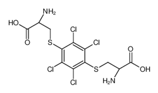 Picture of (2R)-2-amino-3-[4-[(2R)-2-amino-2-carboxyethyl]sulfanyl-2,3,5,6-tetrachlorophenyl]sulfanylpropanoic acid