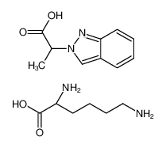 Изображение (2S)-2,6-diaminohexanoic acid,2-indazol-2-ylpropanoic acid