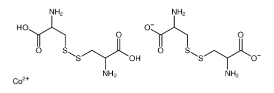 Picture of 2-amino-3-[(2-amino-2-carboxylatoethyl)disulfanyl]propanoate,cobalt(2+),hydron