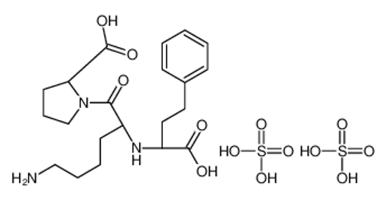 Picture of (2S)-1-[(2S)-6-amino-2-[[(1S)-1-carboxy-3-phenylpropyl]amino]hexanoyl]pyrrolidine-2-carboxylic acid,sulfuric acid
