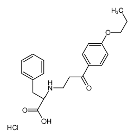 Picture of (2S)-2-[[3-oxo-3-(4-propoxyphenyl)propyl]amino]-3-phenylpropanoic acid,hydrochloride