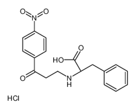 Picture of (2R)-2-[[3-(4-nitrophenyl)-3-oxopropyl]amino]-3-phenylpropanoic acid,hydrochloride